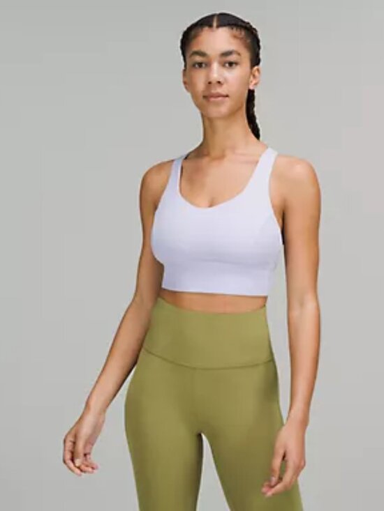 lululemon athletica Other - Lululemon Free to Be Serene Longline Bra Light Support C/D Cup Pastel Blue Size8